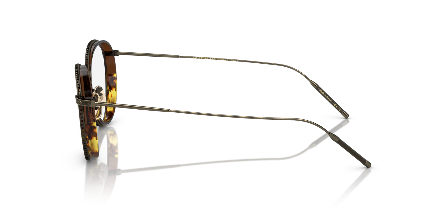 Oliver Peoples TK-8 with Antique Gold/Espresso/382 Gradient frame - Image Eyewire