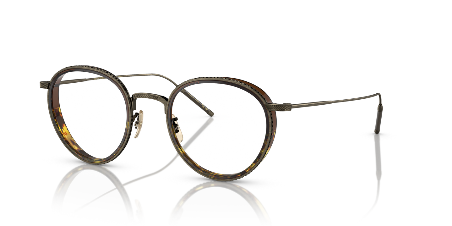 Oliver Peoples TK-8 with Antique Gold/Espresso/382 Gradient frame - Image Endpiece