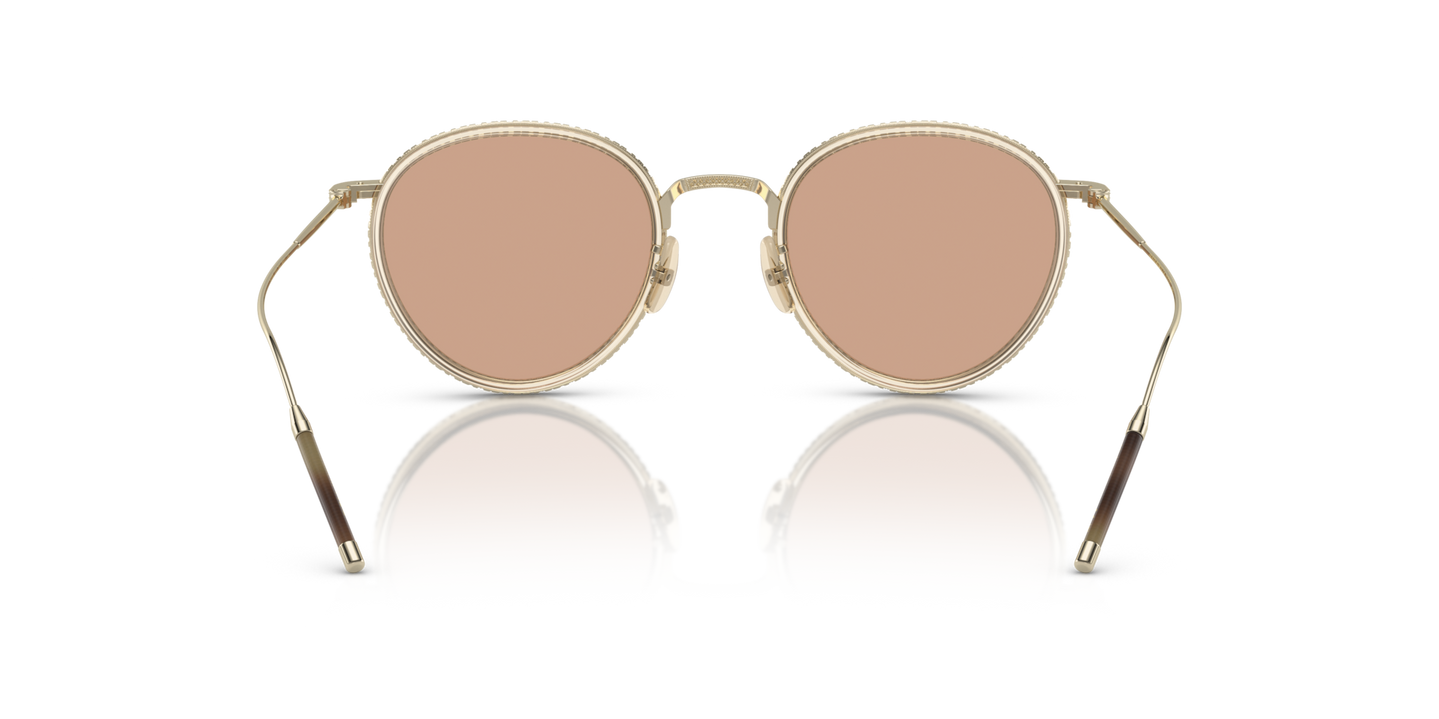 Oliver Peoples TK-8 with Gold/Buff frame - Image Nosepads