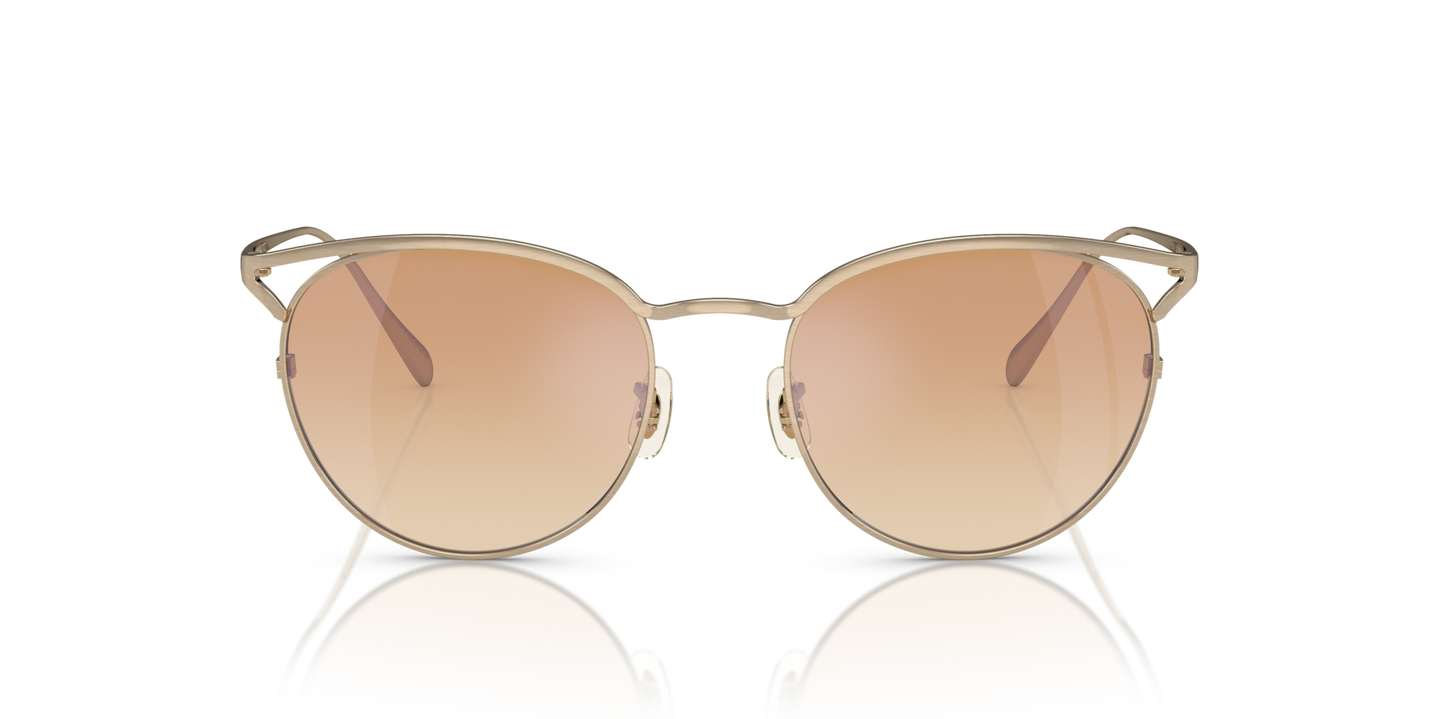 Oliver Peoples Aviara with Brushed Gold frame - Image Material