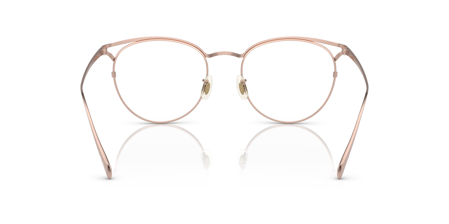 Oliver Peoples Aviara with Brushed Rose Gold frame - Image Nosepads