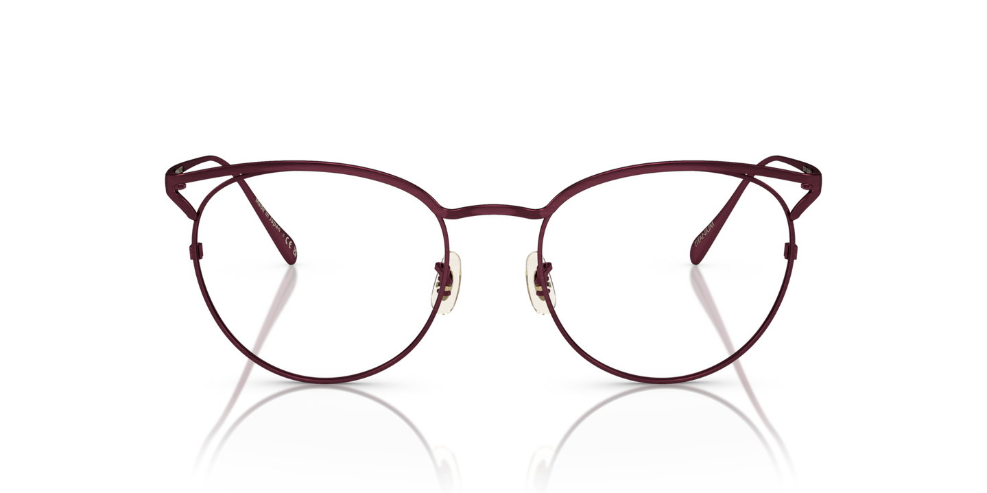 Oliver Peoples Aviara with Brushed Burgundy frame - Image Material