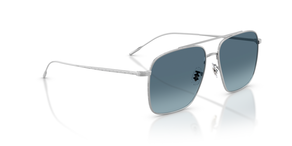 Oliver Peoples Dresner with Silver frame and Blue lenses - image 3