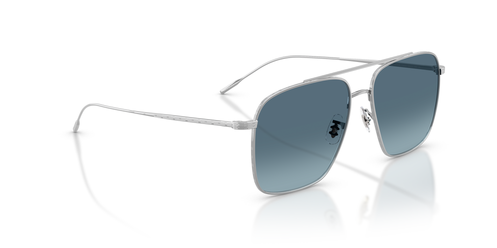 Oliver Peoples Dresner avec une monture Argent et des verres Bleu - L'image 3