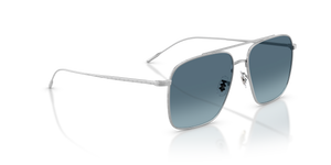 Oliver Peoples Dresner avec une monture Argent et des verres Bleu - L'image 3