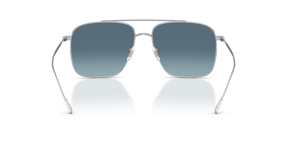 Oliver Peoples Dresner avec une monture Argent et des verres Bleu - L'image 5