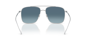 Oliver Peoples Dresner avec une monture Argent et des verres Bleu - L'image 5