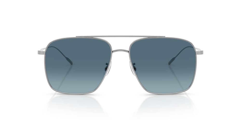 Oliver Peoples Dresner with Silver frame and Blue lenses - image 2
