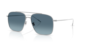 Oliver Peoples Dresner avec une monture Argent et des verres Bleu - L'image 1