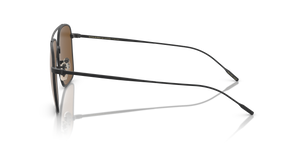 Oliver Peoples Dresner avec une monture Noir mat et des verres Brun - L'image 4