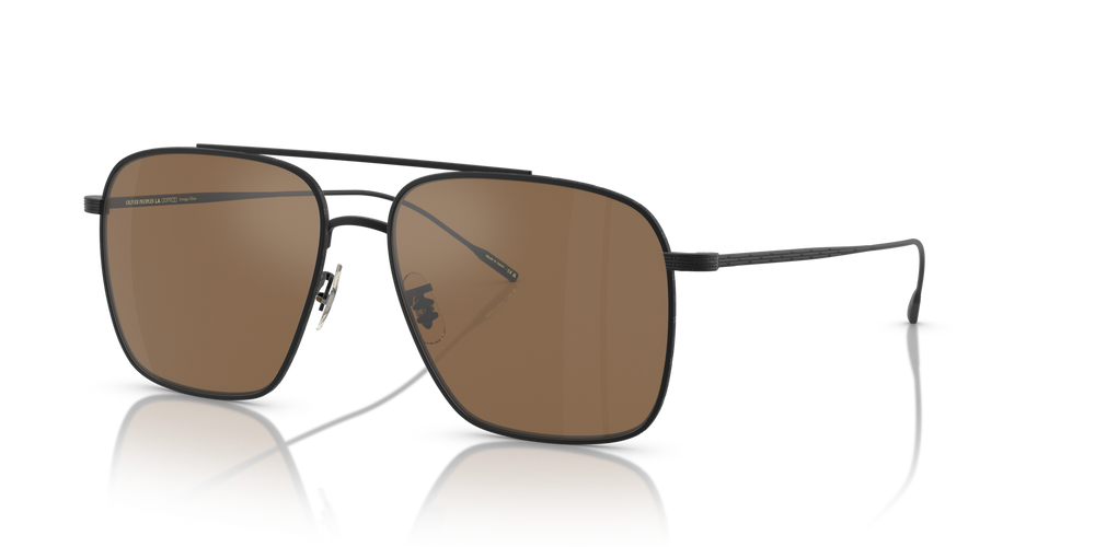 Sie Oliver Peoples Dresner mit Matt Schwarz Gestell und Braun Gläsern - bild 2