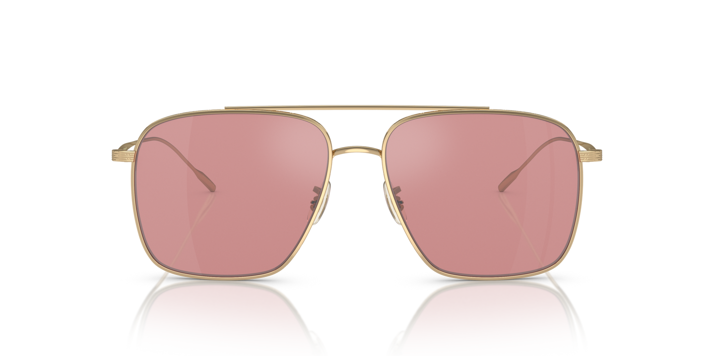 Oliver Peoples Dresner with Gold frame and Violet lenses - Image Material