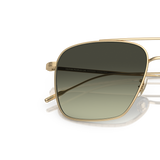 Oliver Peoples Dresner avec une monture Or et des verres Vert - Variant