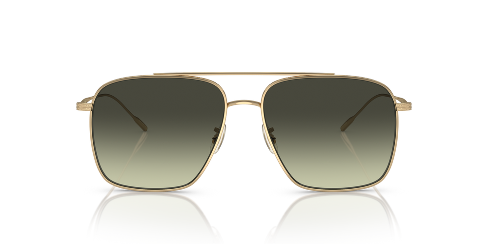 Oliver Peoples Dresner avec une monture Or et des verres Vert - image 2