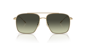 Oliver Peoples Dresner avec une monture Or et des verres Vert - image 2