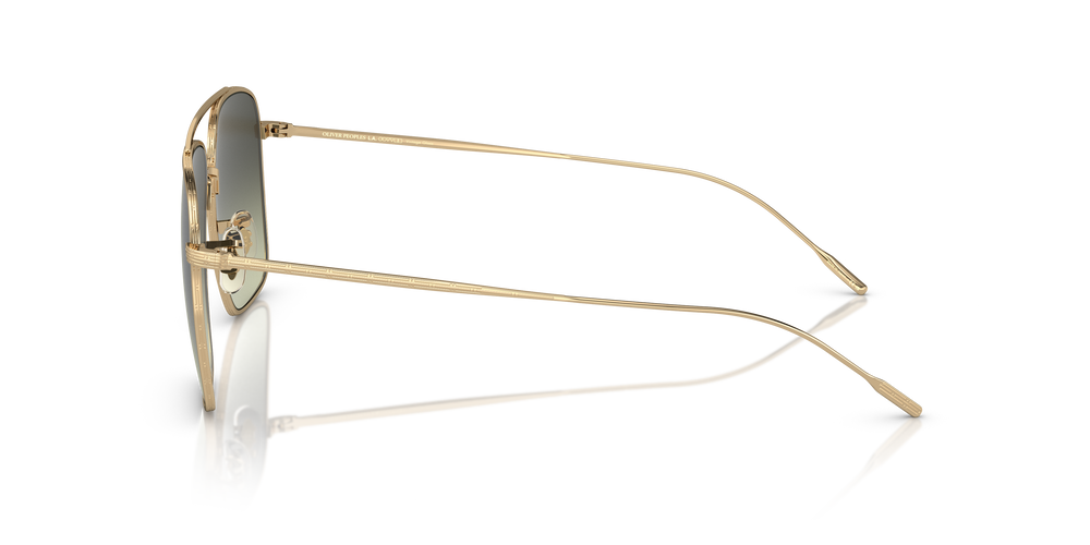 Oliver Peoples Dresner with Gold frame and Green lenses - Image 4