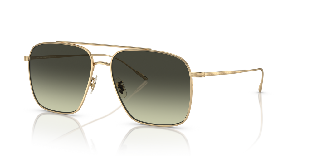 Oliver Peoples Dresner with Gold frame and Green lenses - image 3