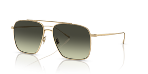Oliver Peoples Dresner with Gold frame and Green lenses - Image 1