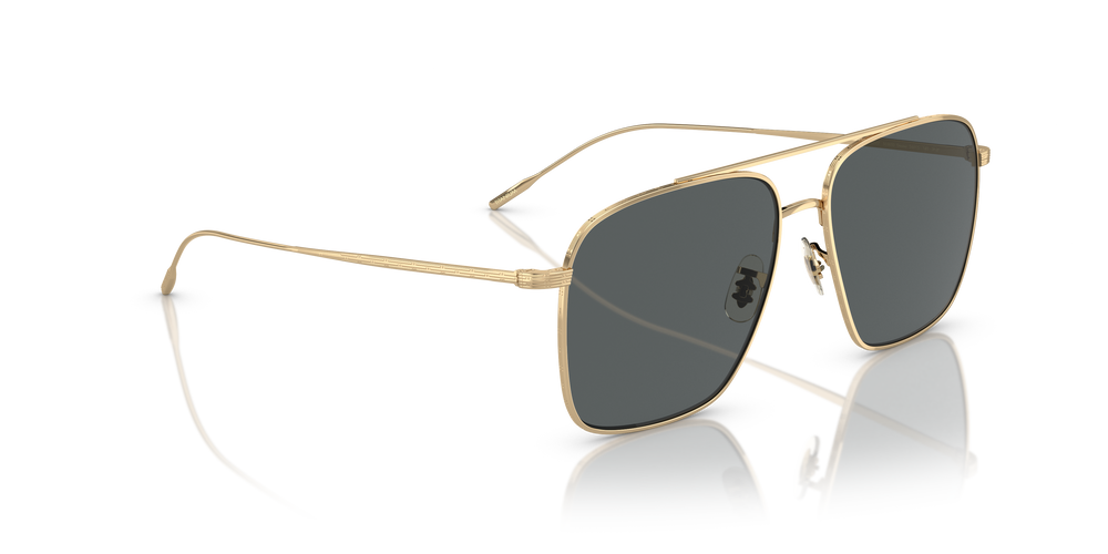 Oliver Peoples Dresner con montatura Oro e lenti  Grigio - L'immagine 3