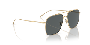 Oliver Peoples Dresner con montatura Oro e lenti  Grigio - L'immagine 3