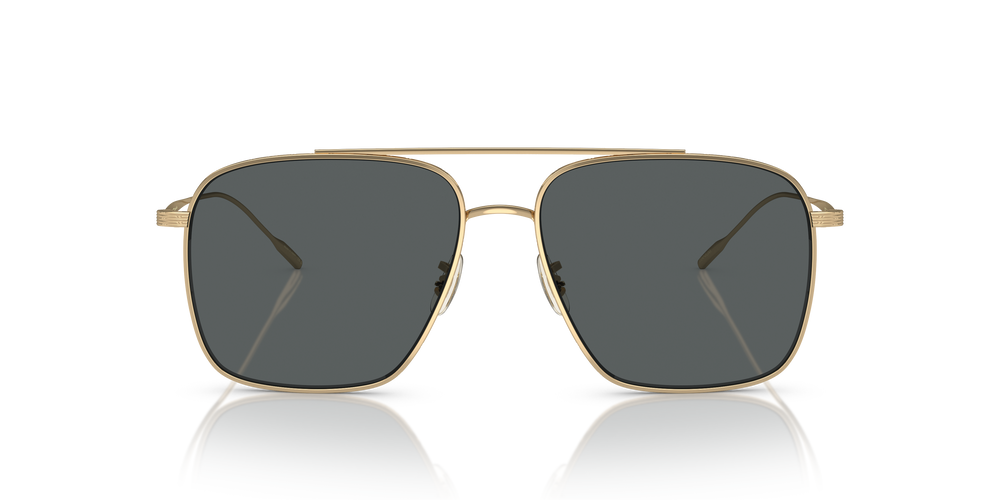 Oliver Peoples Dresner avec une monture Or et des verres Gris - L'image 2