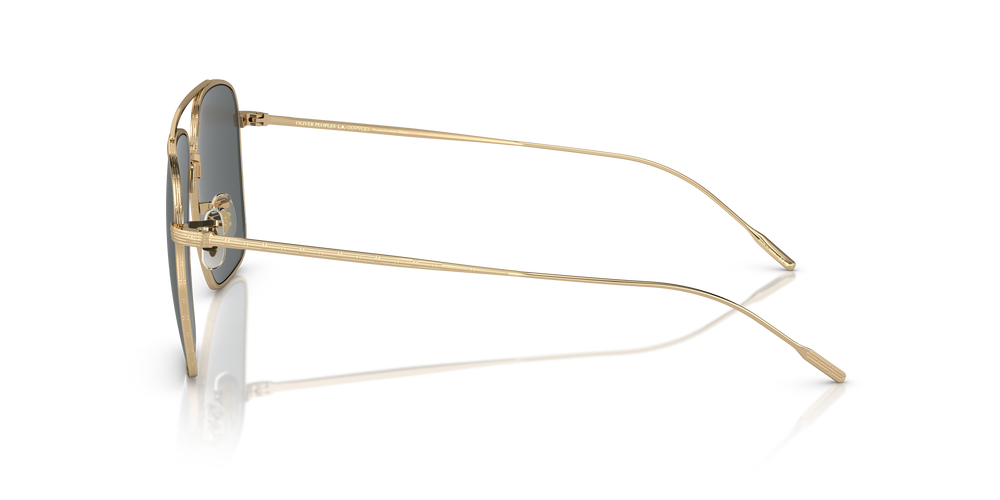 Oliver Peoples Dresner con montatura Oro e lenti  Grigio - L'immagine 4