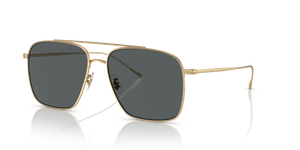 Oliver Peoples Dresner avec une monture Or et des verres Gris - L'image 1