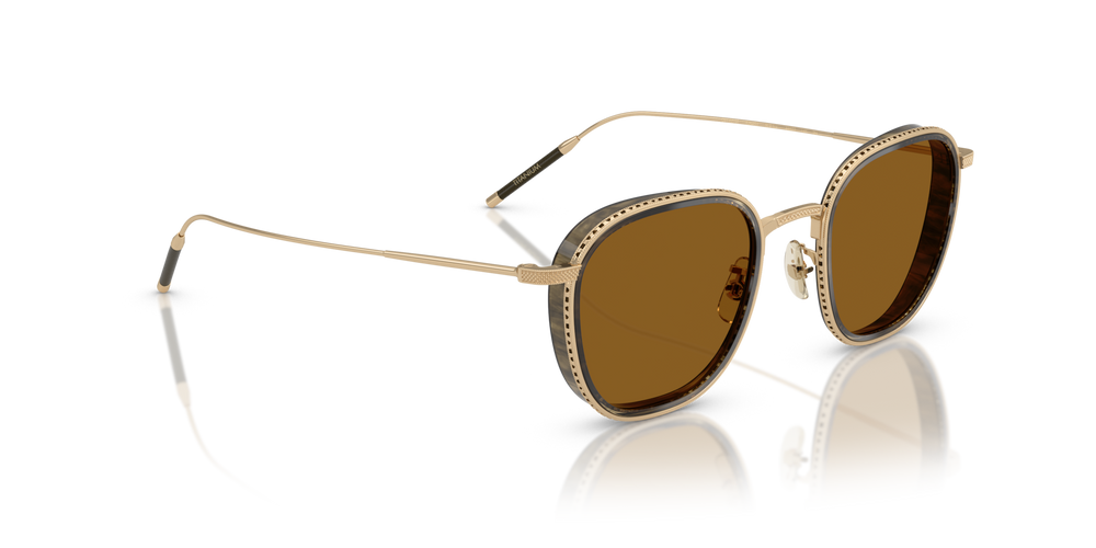 Oliver Peoples TK-9 Sun Gold Plated with 18k Gold Plated frame and Brown lenses - image 3