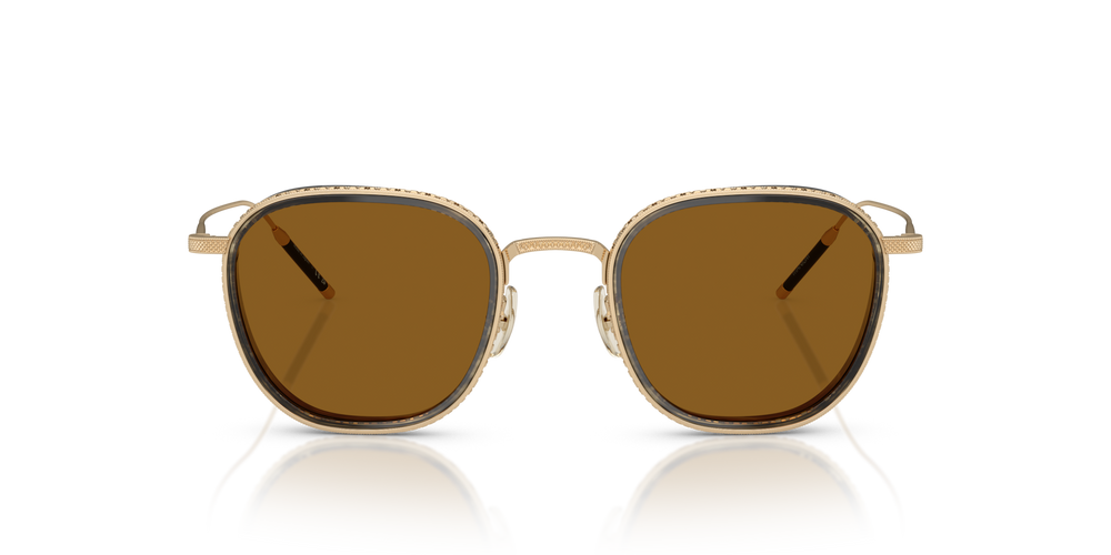 Oliver Peoples TK-9 Sun Gold Plated with 18k Gold Plated frame and Brown lenses - image 2