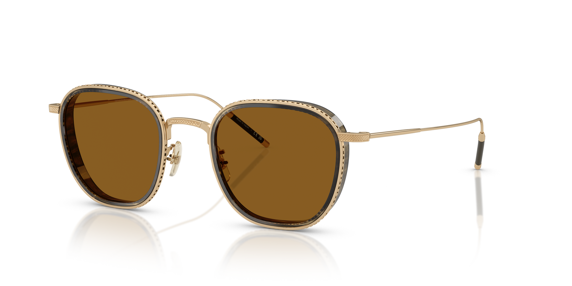 Oliver Peoples TK-9 Sun Gold Plated with 18k Gold Plated frame and