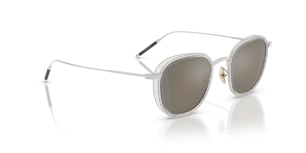 Oliver Peoples TK-9 Sun Gold Plated with 18k White Gold Plated frame and Grey lenses - image 3