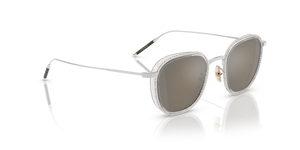 Oliver Peoples TK-9 Sun Gold Plated with 18k White Gold Plated frame and Grey lenses - image 3