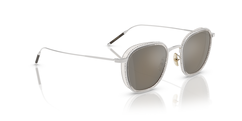 Oliver Peoples TK-9 Sun Gold Plated with 18k White Gold Plated frame and Grey lenses - Image 3