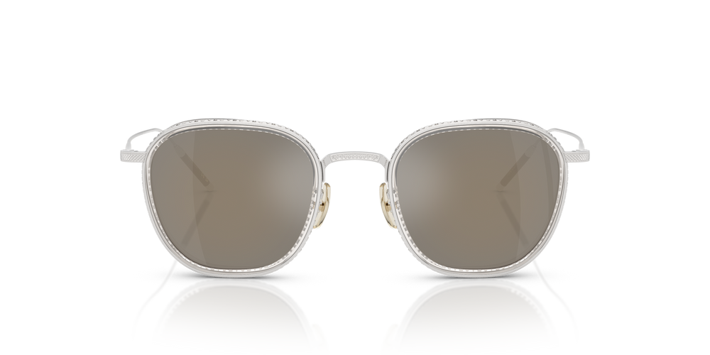 Oliver Peoples TK-9 Sun Gold Plated with 18k White Gold Plated frame and Grey lenses - image 2
