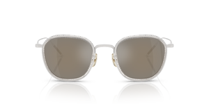 Oliver Peoples TK-9 Sun Gold Plated with 18k White Gold Plated frame and Grey lenses - image 2
