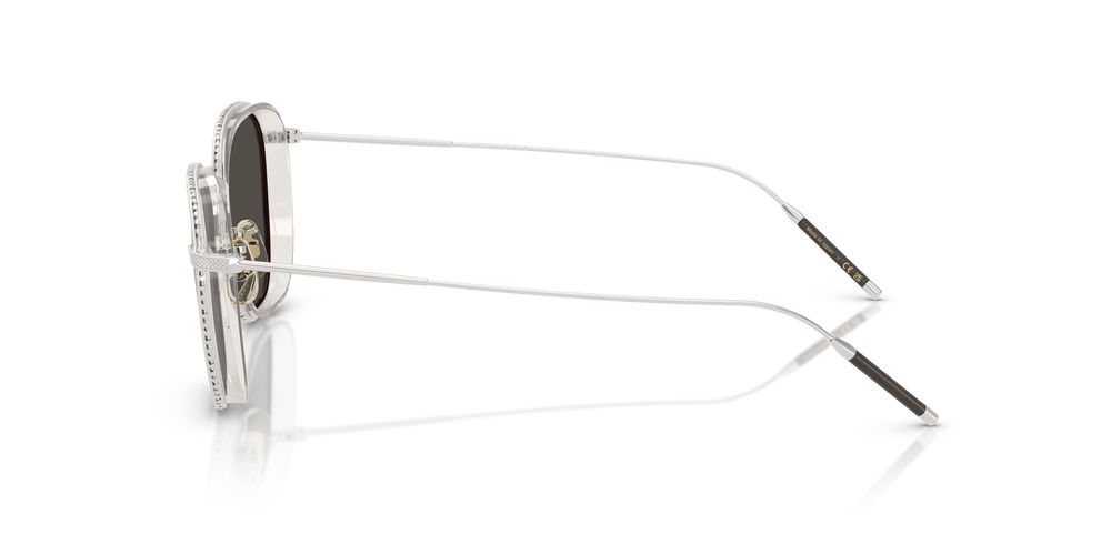 Oliver Peoples TK-9 Sun Gold Plated with 18k White Gold Plated frame and Grey lenses - Image 4