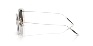 Oliver Peoples TK-9 Sun Gold Plated with 18k White Gold Plated frame and Grey lenses - Image 4