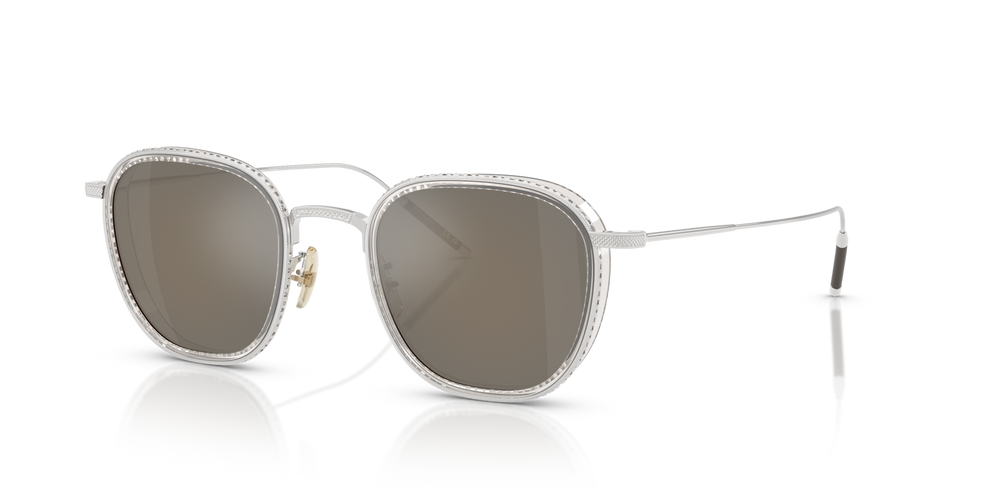 Oliver Peoples TK-9 Sun Gold Plated with 18k White Gold Plated frame and Grey lenses - image 2