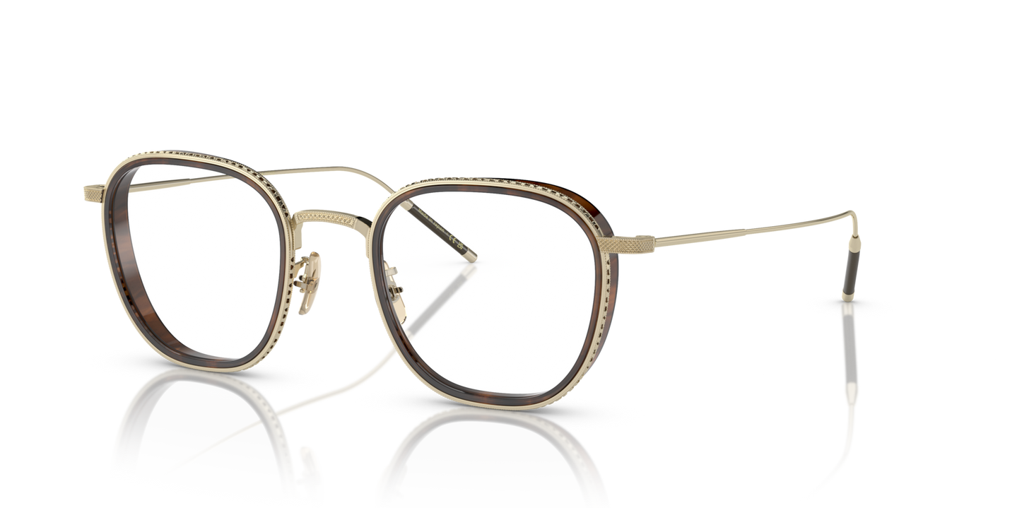 Oliver Peoples TK-9 mit Gold/Tuscany Tortoise Gestell - Bild Abschlusselement