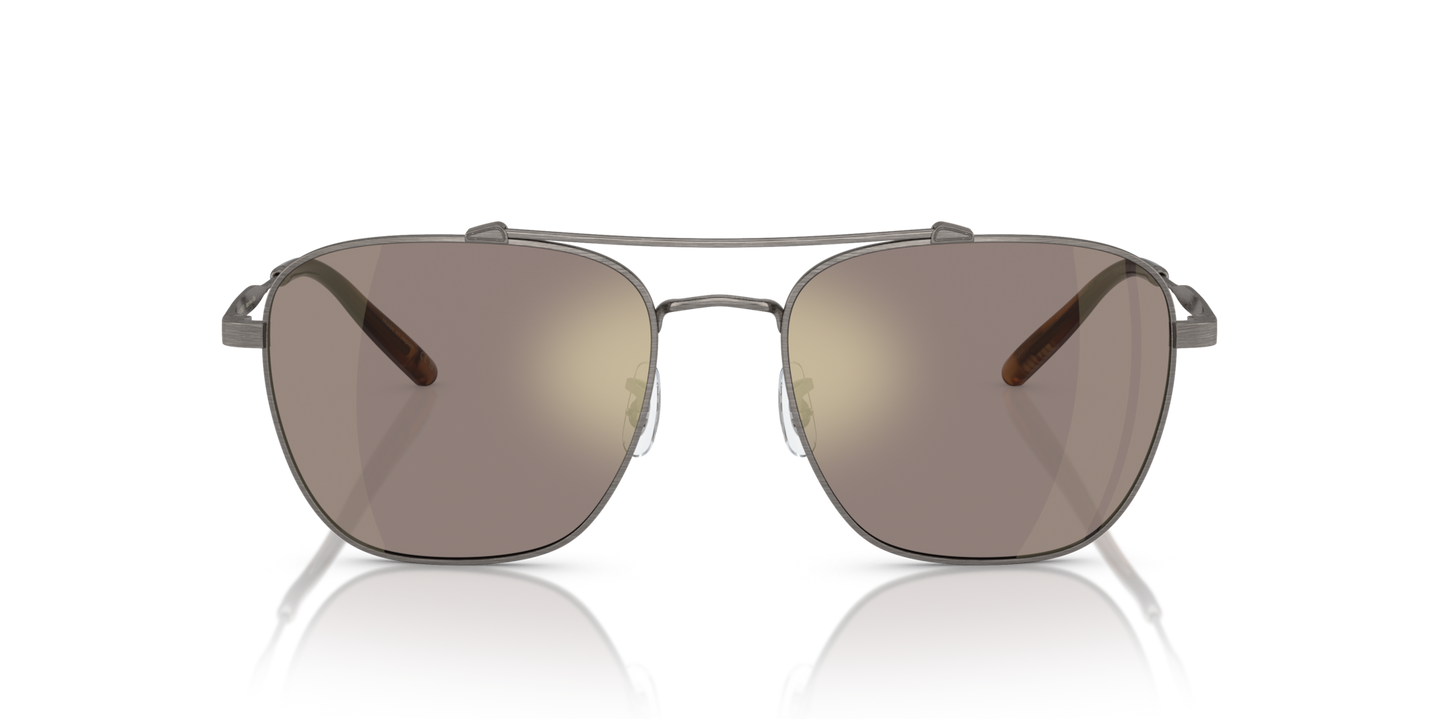 Oliver Peoples Marsan with Antique Pewter frame and Brown lenses - Image Material