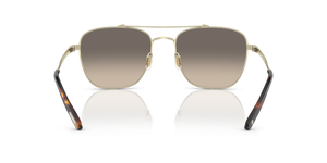 Oliver Peoples Marsan con montura Oro Cepillado y lentes Gris - El 5