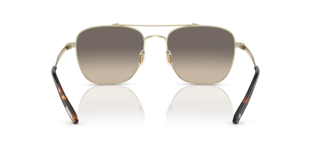 Sie Oliver Peoples Marsan mit Gold gebürstet Gestell und Grau Gläsern - bild 5