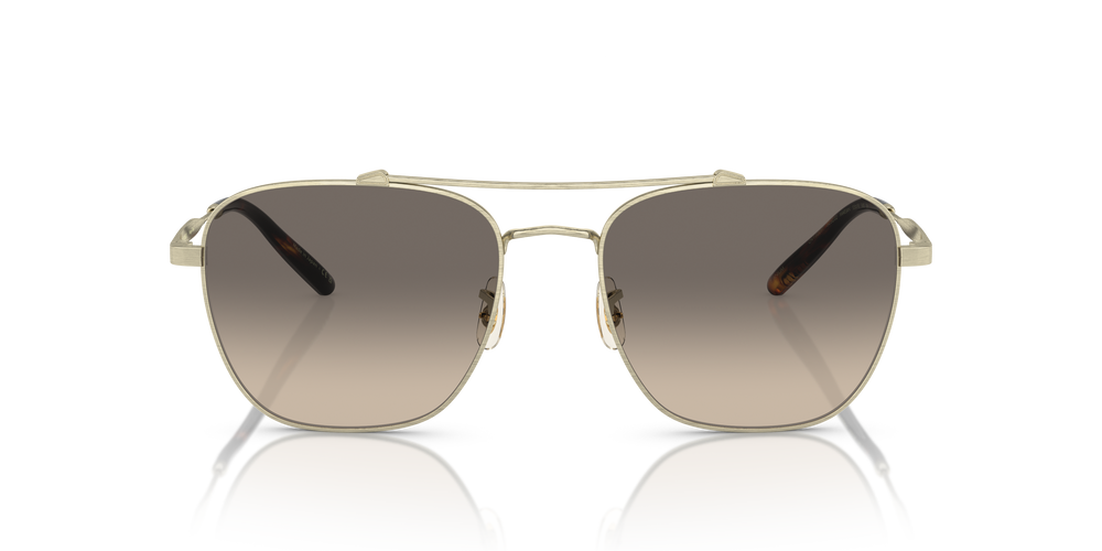 Oliver Peoples Marsan con montatura Oro Spazzolato e lenti  Grigio - L'immagine 2