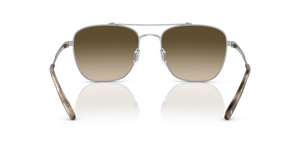 Oliver Peoples Marsan con montatura Argento Spazzolato e lenti  Verde - L'immagine 5