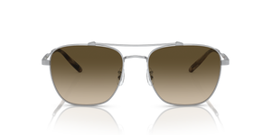Oliver Peoples Marsan con montatura Argento Spazzolato e lenti  Verde - L'immagine 2