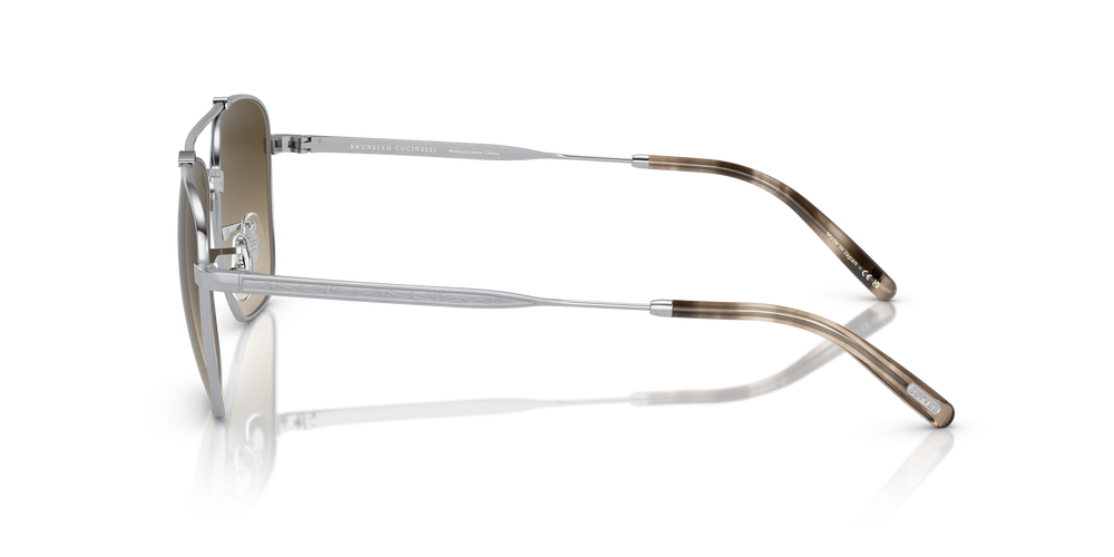 Oliver Peoples Marsan with Brushed Silver frame and Green lenses - Image 4