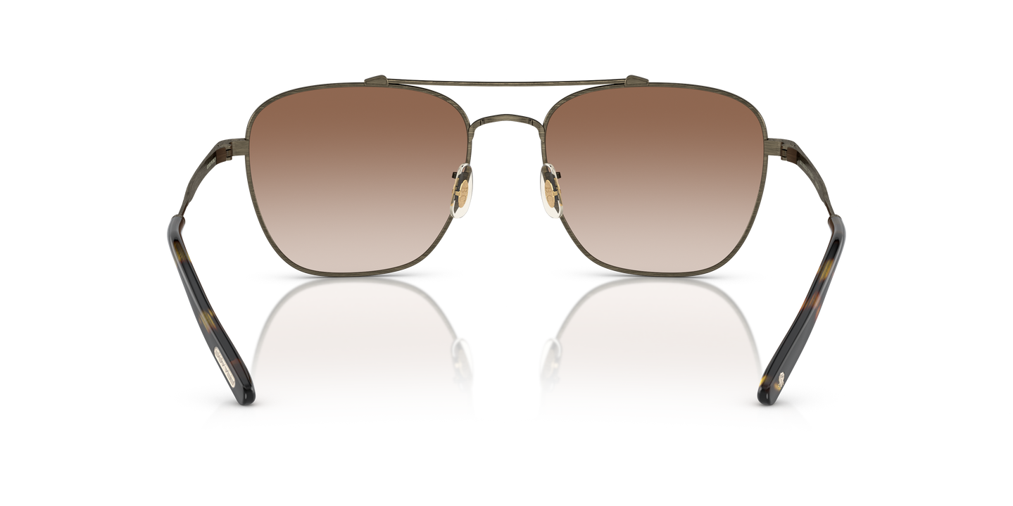 Oliver Peoples Marsan with Antique Gold frame and Tuscan Brown