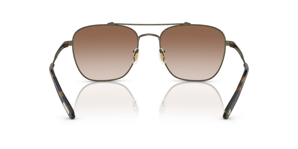 Oliver Peoples Marsan con montatura Oro Antico e lenti  Marrone - immagine 5