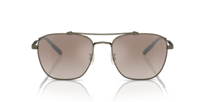 Oliver Peoples Marsan con montura Oro Envejecido y lentes Marrón - El 2