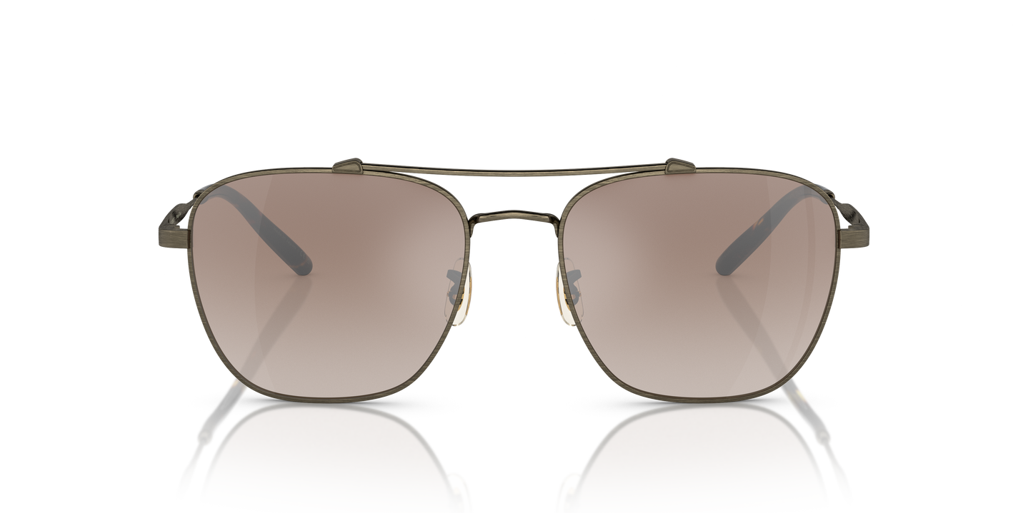 Oliver Peoples Marsan with Antique Gold frame and Tuscan Brown